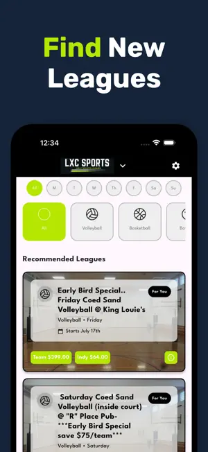 LXC Sports screenshot 3