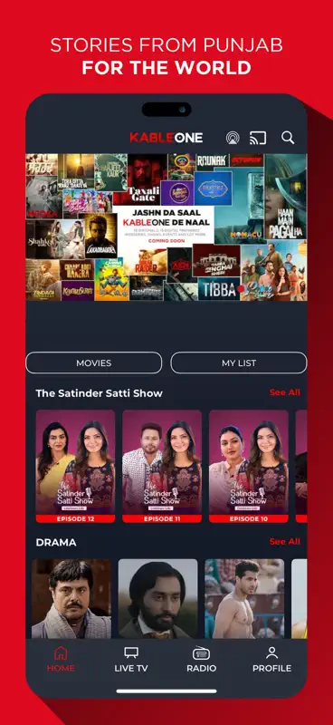 KableOne - Home of Punjabi OTT screenshot 1 of 5