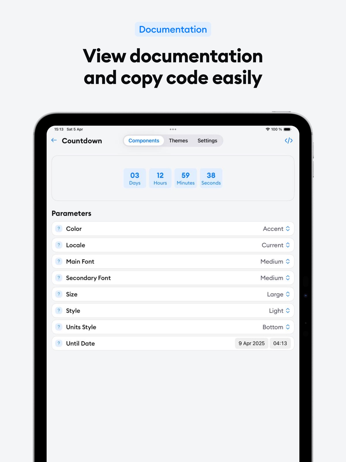 ComponentsKit: develop faster ipad screenshot 3