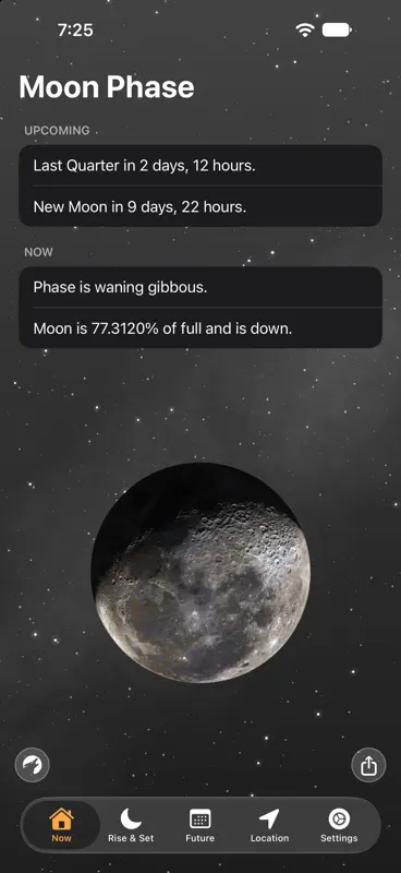 Moon Phase Calendar Plus screenshot 1 of 7