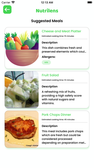 Nutrilens AI Screenshot