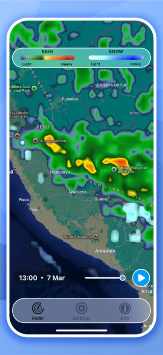 Rain Radar Pro - Live Forecast Screenshot 8 of 10