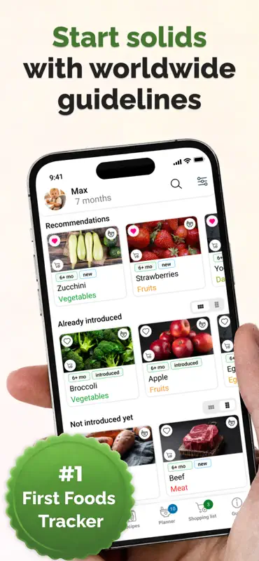 Starting solids – Baby Foods + screenshot 1 of 7