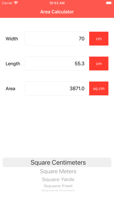 Screenshot #3 pour Area Calculator Fast