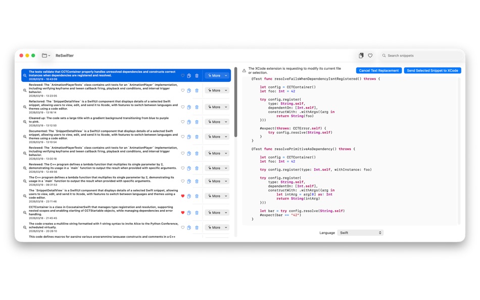 #2. Reswifter for Xcode (macOS) 作者: Jeffrey Bakker