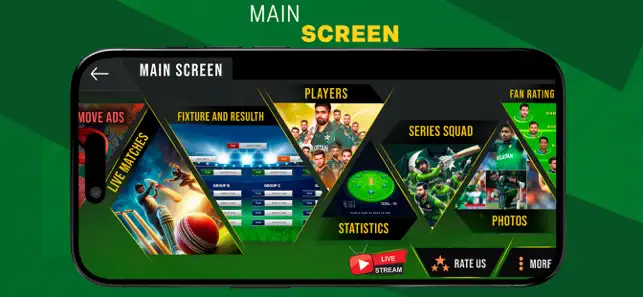 PTV Live Sports Cricket TV iPhone screenshot 5