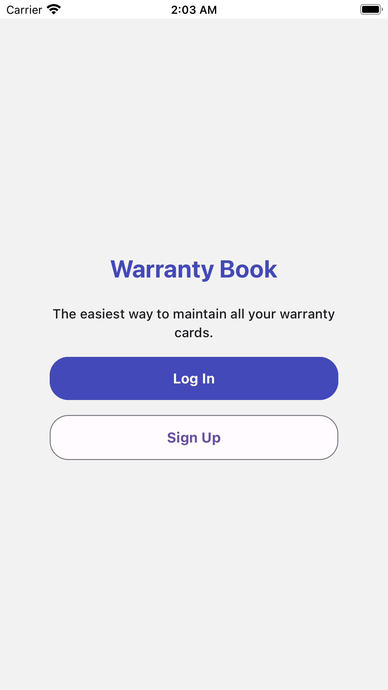 Warranty Book