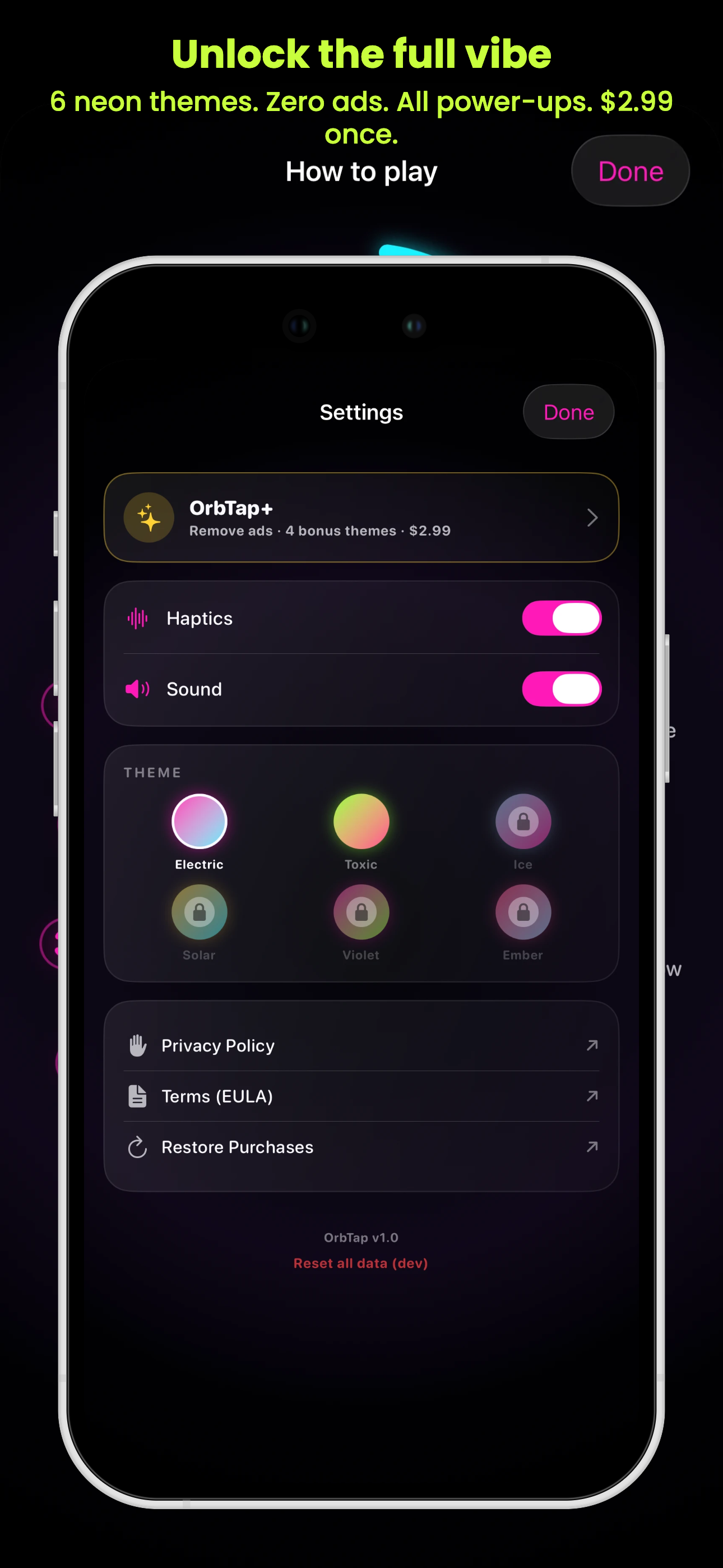 OrbTap: Neon Reflex Arcade