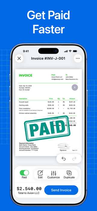 Invoice Maker App: Invy Screenshot 2 of 10