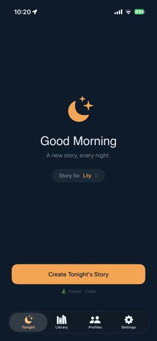 Noctales – AI Bedtime Stories iPhone screenshot