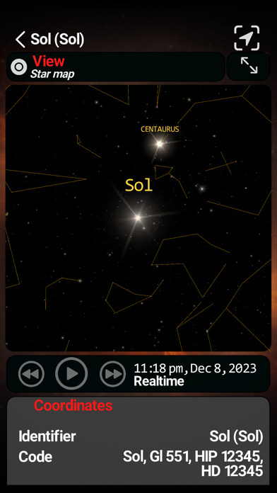 Screenshot #1 pour SkyORB ∞ Astronomie