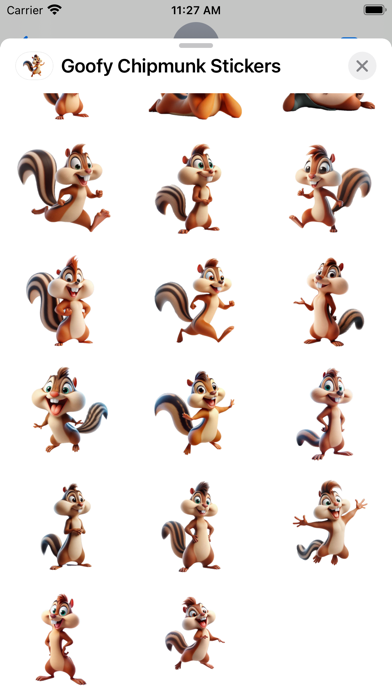 Screenshot #3 pour Goofy Chipmunk Stickers