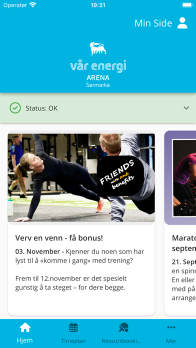 Folkehallene Booking Screenshot