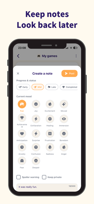 Gamekore: Game Backlog Manager Screenshot 8 of 10