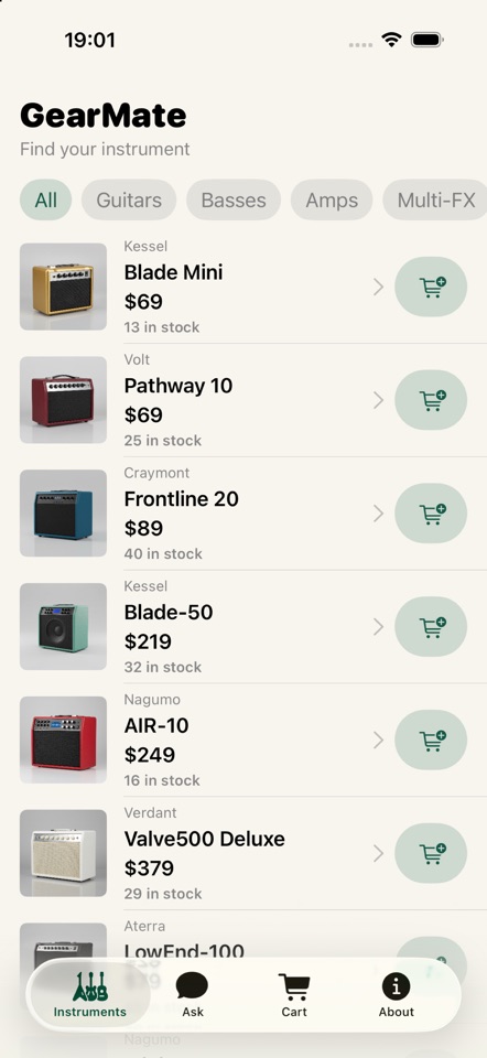 GearMate Instruments screenshot 1