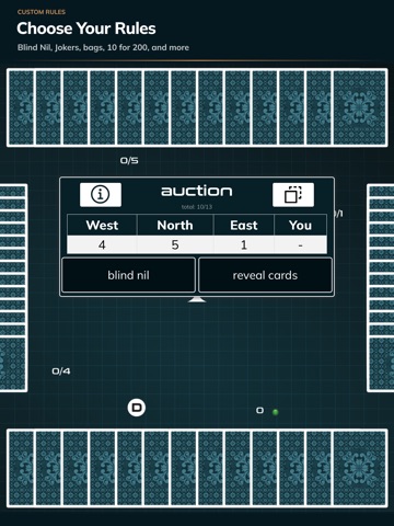 Classic Spades Card Game iPad screenshot
