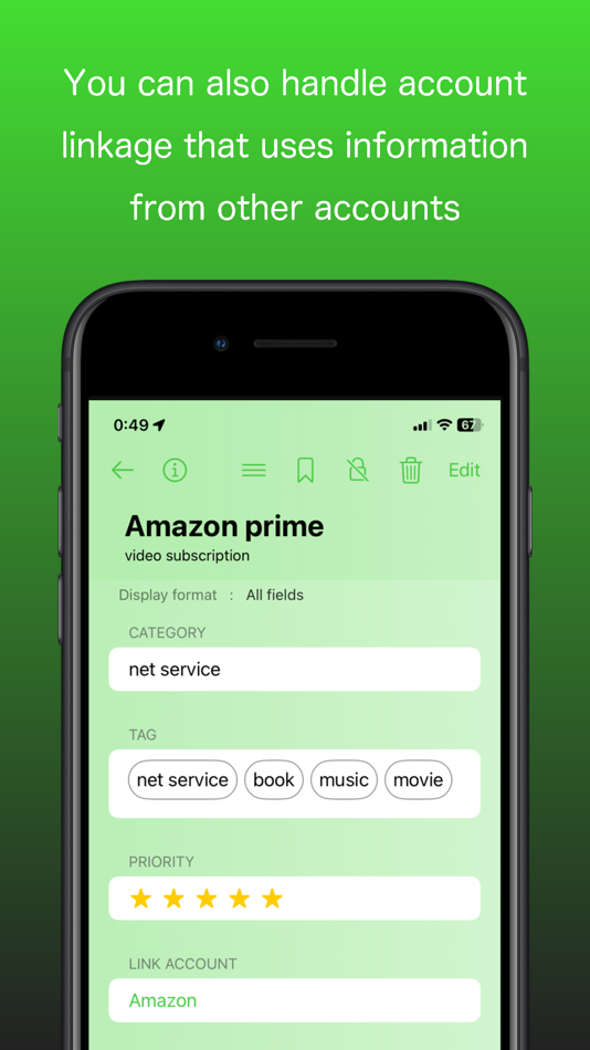 #4. Account - information manager (macOS) 来自: Hiroshi Kakuda