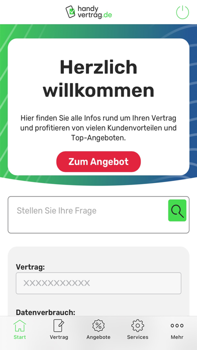 Screenshot #1 pour handyvertrag.de Servicewelt
