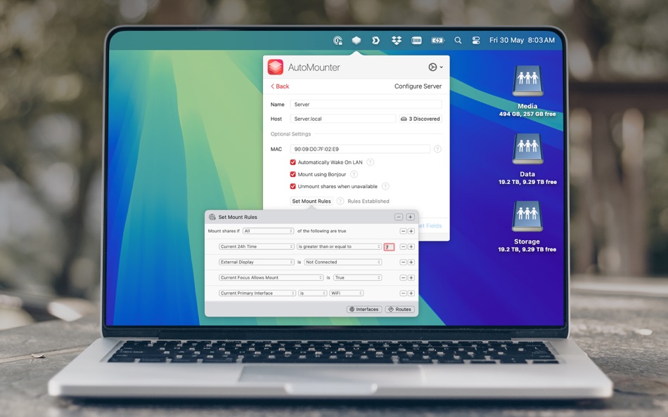 #4. AutoMounter (macOS) 由: Pixeleyes Ltd