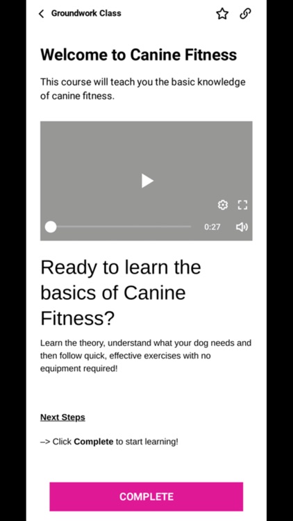 Canine Fitness App