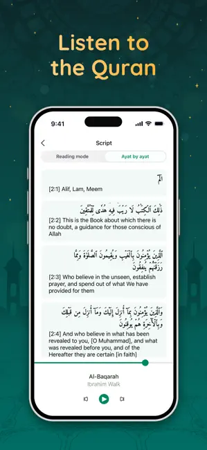 Quran Kareem: Azan & Qibla iPhone screenshot 2