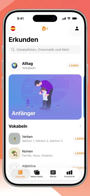 Spanisch Lernen - Anfänger iPhone screenshot 5