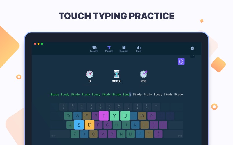 Master of Typing: Tutor Screenshot