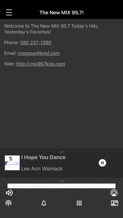 Mix 95.7! Screenshot