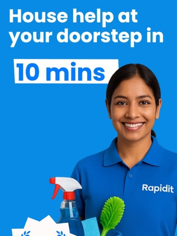 Rapidit: House Help in 10 Mins iPad screenshot 1