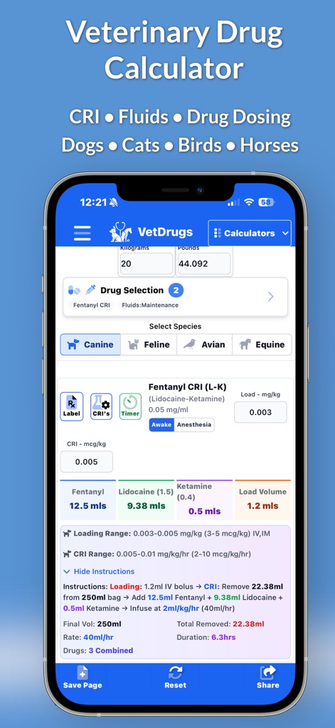 VetDrugs Veterinary Calculator - Medical App | MWM
