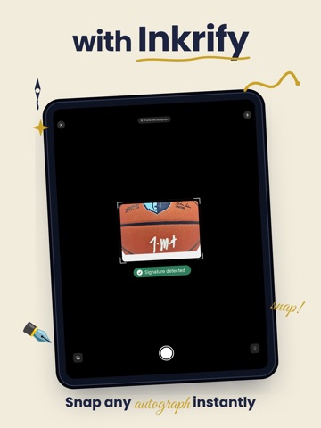 Autograph Identifier: Inkrify iPad screenshot