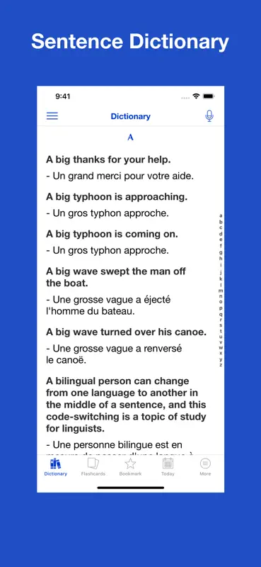 English French Sentences screenshot 1 of 10