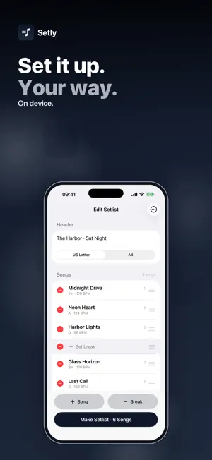 Setly: Setlist Maker screenshot 2