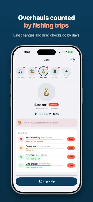 ReelKeep: Fishing Reel Care screenshot 2