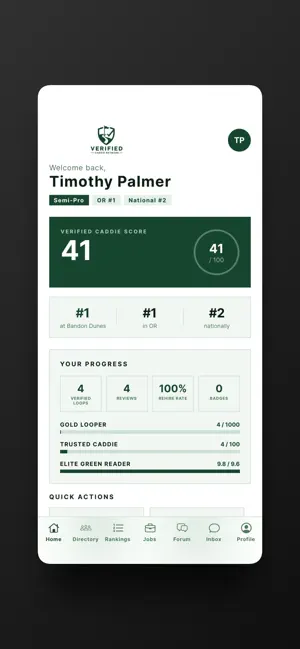 Verified Caddie Network screenshot 2