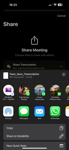 Meetingbox: AI note taker screenshot