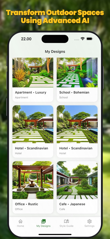 AI Garden Design landscape - Graphics & Design App | MWM