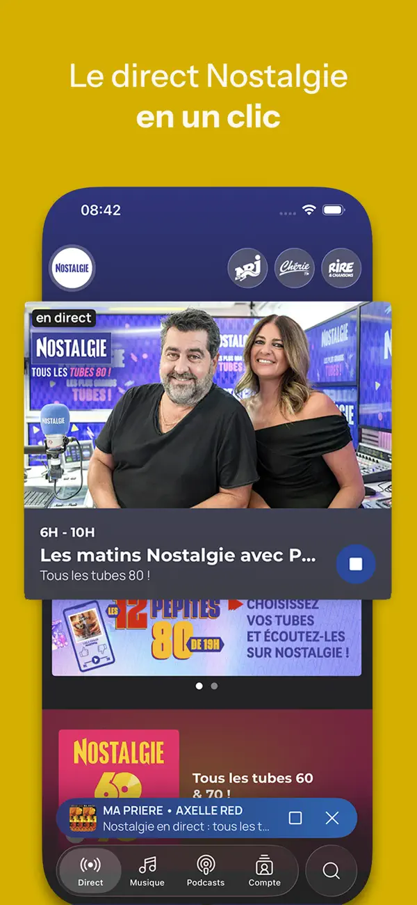 Screenshot #2 pour Nostalgie FM, Radio & Podcast