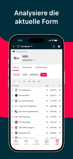 Screenshot von Flashscore: Ergebnisse & News auf dem iPhone 6