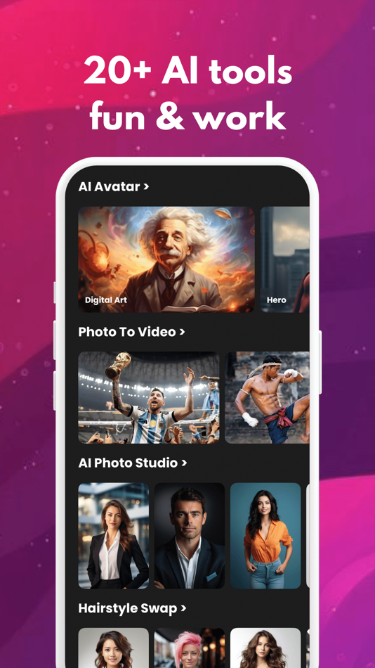 #4. AI Video Generator & Photo Art (iOS) Podle: Deniz Gueney