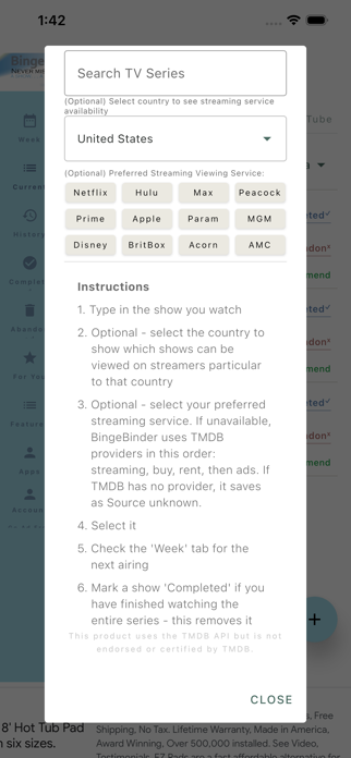 BingeBinder Screenshot 7 of 9