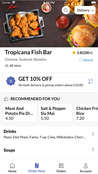 Tropicana Fish Bar Screenshot