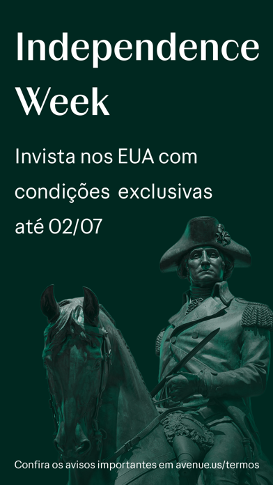 Avenue: Conta e Investimentos Screenshot