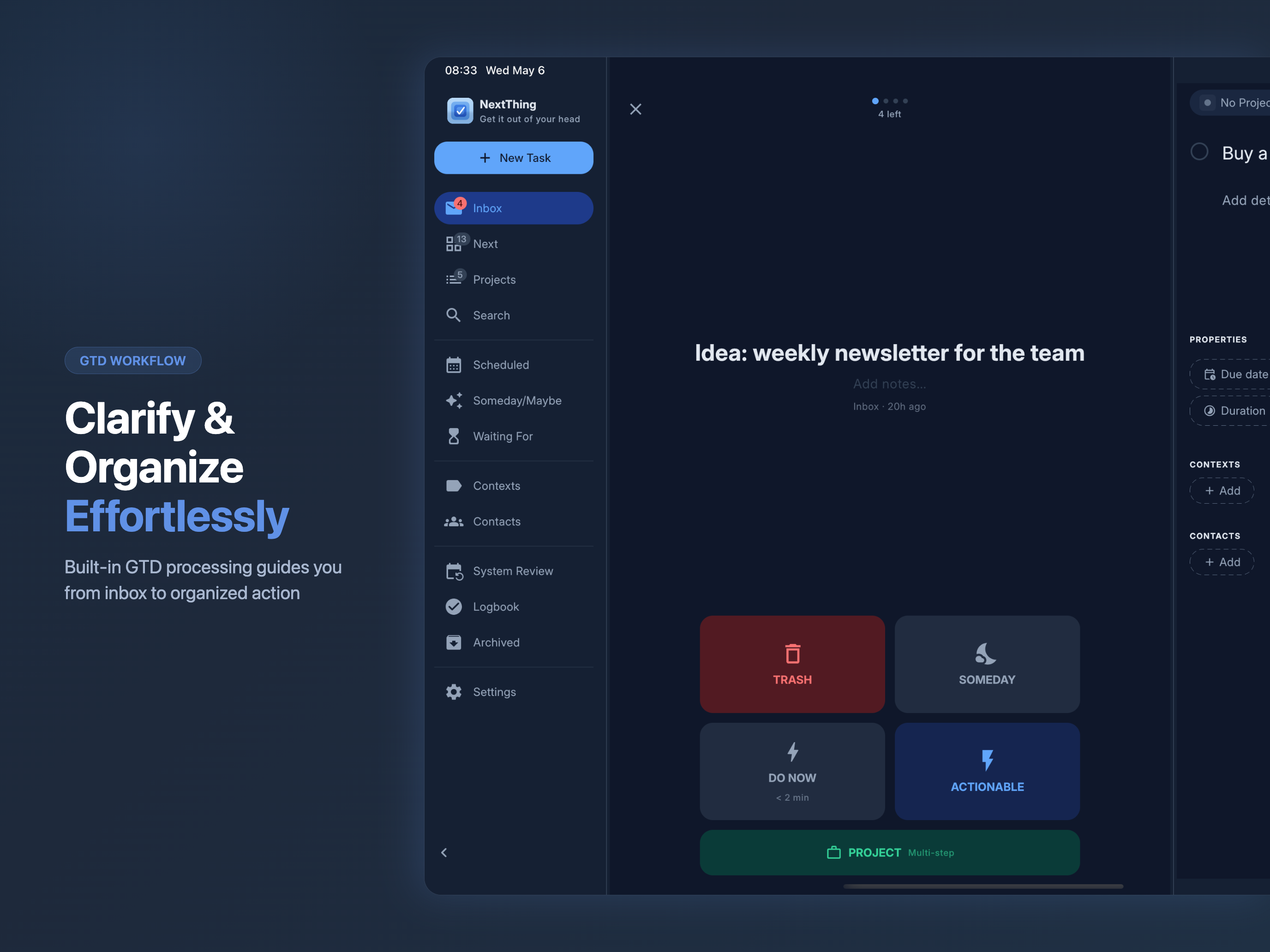 NextThing: GTD To-Do List screenshot 10