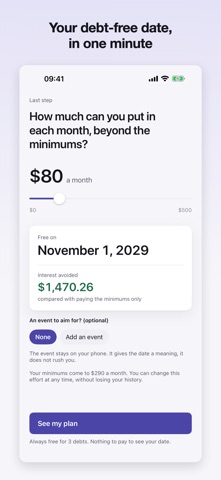 Debtless: Debt-Free by When screenshot 1