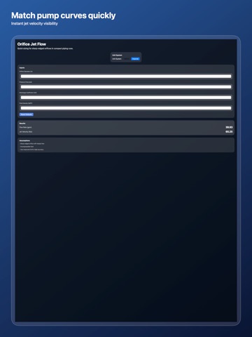Orifice Jet Flow iPad screenshot