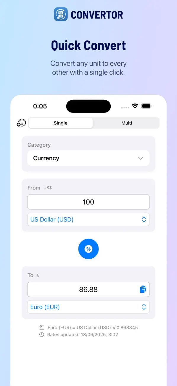 #1. Convertor (iOS) Podle: Ori Roniger