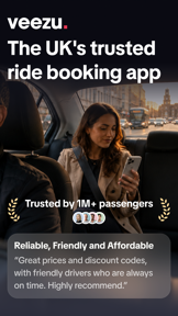 Veezu Taxi UK | Request a Ride screenshot
