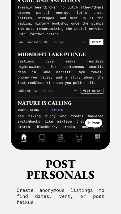Freddie: Your queer space iPhone screenshot 3 - Social Networking app