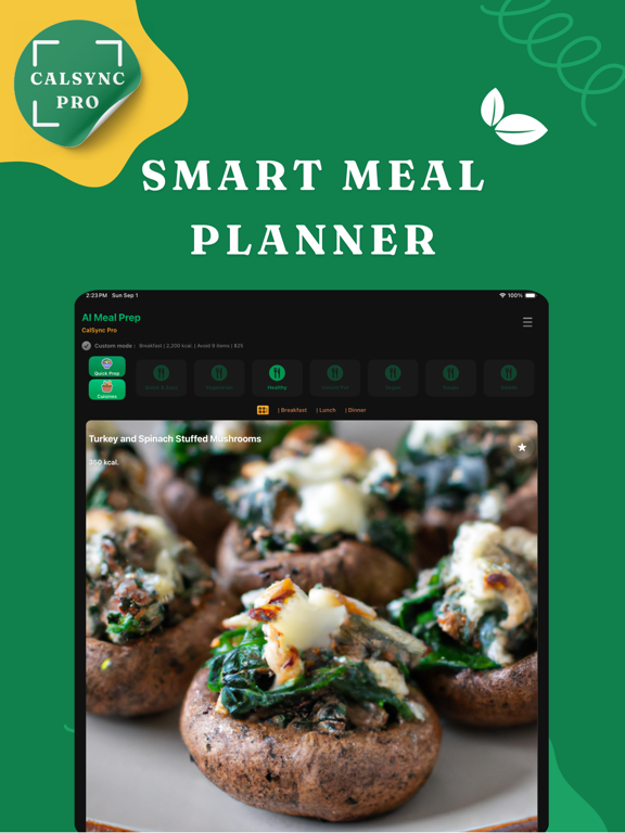 AI Calorie Tracking: CalSynPro iPad screenshot 2 - Health & Fitness app